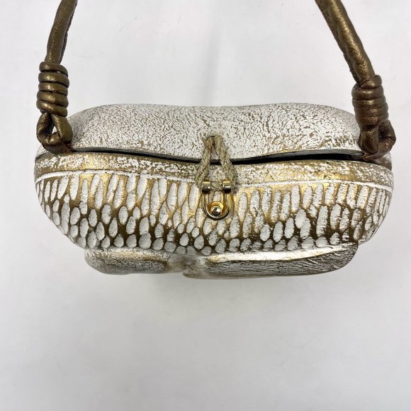 Vintage Timmy Woods Handmade Crossbody Swan Purse Beverly Hills Collection - Picture 4 of 14